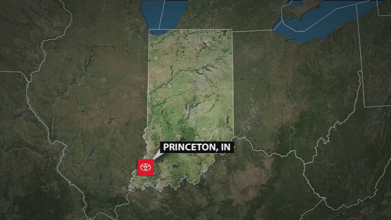 Map of Princeton, Indiana